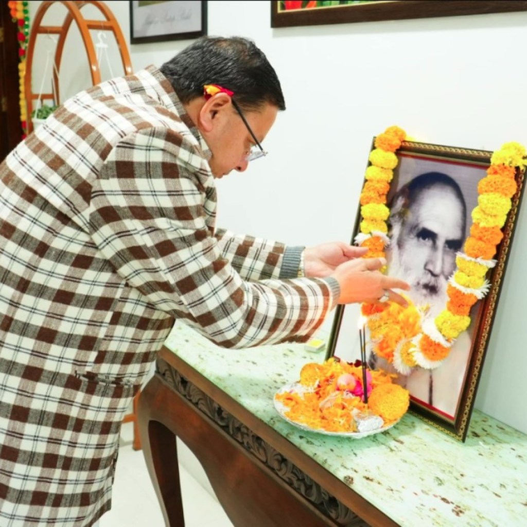 इंद्रमणि बडोनी का त्याग और नेतृत्व सदैव स्मरणीय—सीएम धामी